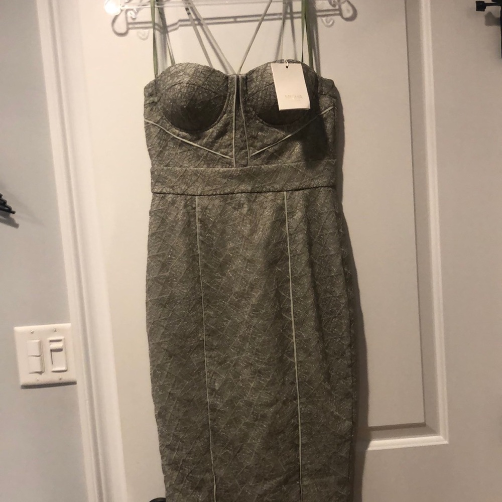Misha Sage Dress size 6 Pencil